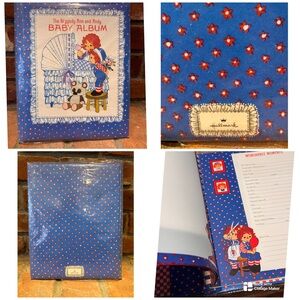 Vintage Sealed  Nostalgic Hallmark 1975 Raggedy Ann & Andy Baby Book/Photo Album